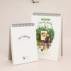 Sổ tay lò xo vẽ chì Dreamgarden Sketchbook Giấy kem 130gsm