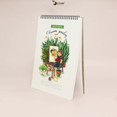 Sổ tay lò xo vẽ chì Dreamgarden Sketchbook Giấy kem 130gsm