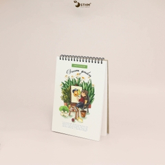 Sổ tay lò xo vẽ chì Dreamgarden Sketchbook Giấy kem 130gsm