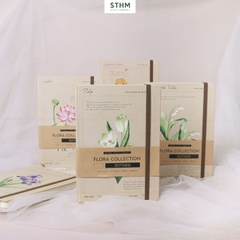 Sổ tay may chỉ bìa cứng Flora A5