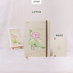 Sổ tay may chỉ bìa cứng Flora A5