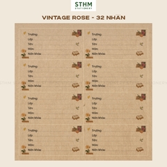 Giấy tự dính Nhãn vở bộ 4 tờ (32 nhãn 7.2x6.3cm)