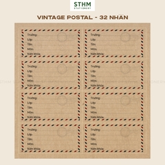 Giấy tự dính Nhãn vở bộ 4 tờ (32 nhãn 7.2x6.3cm)