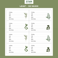 Giấy tự dính Nhãn vở bộ 4 tờ (32 nhãn 7.2x6.3cm)