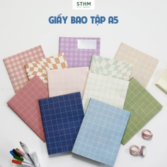 Giấy kraft trắng bao tập khổ A5 (25x35cm) xấp 8 tờ