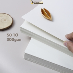 Giấy tráng phủ 1 mặt IVORY 215x320mm xấp 50 tờ