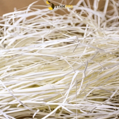 Giấy kem 80gsm cắt nhỏ để lót sản phẩm (giấy rơm) túi 100g