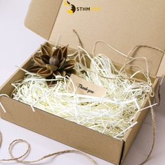 Giấy kem 80gsm cắt nhỏ để lót sản phẩm (giấy rơm) túi 100g