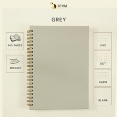 Sổ tay lò xo bìa cứng Solid A5
