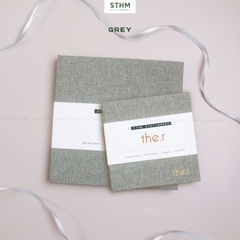 Sổ tay may chỉ bìa cứng bọc vải The.r Sketchbook giấy kem 190gsm