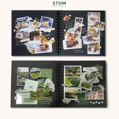 Sổ dán ảnh lò xo khổ vuông Scrapbook 20x20cm