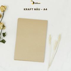 Giấy kraft nâu 2 mặt xấp 50 tờ