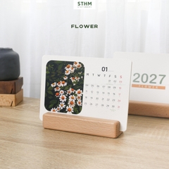 Combo LBĐG Flower + đế gỗ