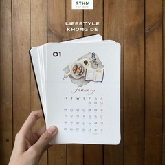 Lịch bàn đế gỗ 2027 - Không kèm đế gỗ