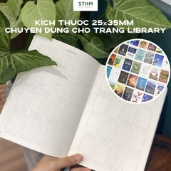 Giấy tự dính (sticker) tên sách theo yêu cầu A4 (32 cái nhãn)
