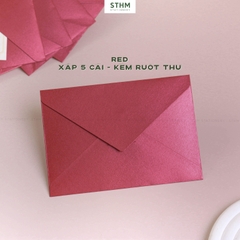 Bao thư ánh kim kèm ruột thư xấp 5 cái A6
