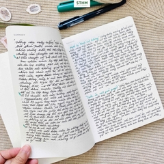 Sổ tay may chỉ bìa cứng PU A5 Nhật ký đọc sách Reading Jounal