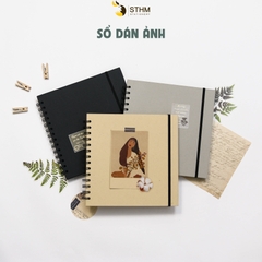 Sổ dán ảnh lò xo khổ vuông Scrapbook 20x20cm