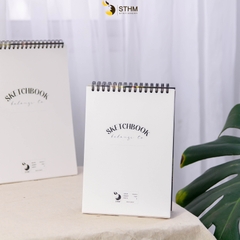 Sổ tay lò xo vẽ chì Dreamgarden Sketchbook Giấy kem 130gsm