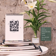 Sổ tay lò xo vẽ chì Dreamgarden Sketchbook Giấy kem 130gsm