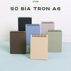 Sổ tay lò xo bìa trơn Basic notebook A6