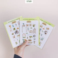 Giấy tự dính (sticker) A6 xấp 3 tờ