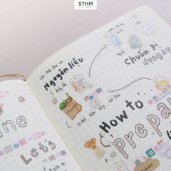 Giấy tự dính (sticker) A6 xấp 3 tờ