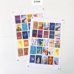 Giấy tự dính (sticker) tên sách theo yêu cầu A4 (32 cái nhãn)