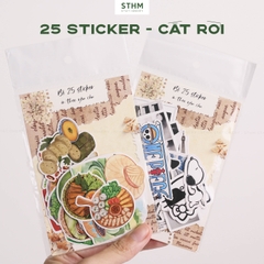 Giấy tự dính (sticker) in theo yêu cầu A4  (25 cái nhãn)