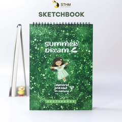 Sổ tay lò xo vẽ chì Summerdream Sketchbook Giấy kem 130gsm