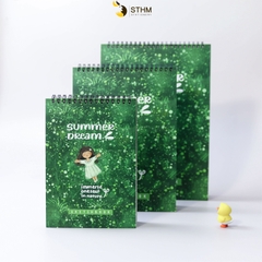 Sổ tay lò xo vẽ chì Summerdream Sketchbook Giấy kem 130gsm