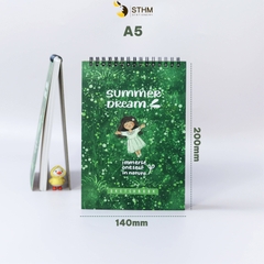 Sổ tay lò xo vẽ chì Summerdream Sketchbook Giấy kem 130gsm