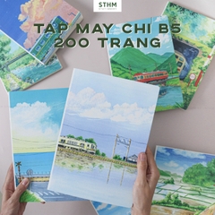 Tập may chỉ B5 giấy kem 80gsm 200trang