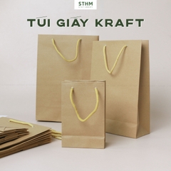 Túi giấy kraft 160gsm xấp 10 cái