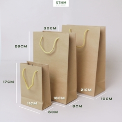 Túi giấy kraft 160gsm xấp 10 cái