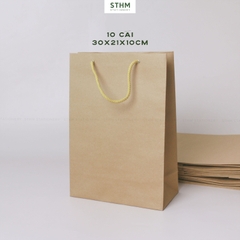 Túi giấy kraft 160gsm xấp 10 cái