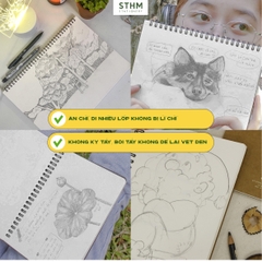 Sổ tay lò xo vẽ chì Sketchbook Basic