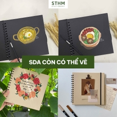Sổ dán ảnh lò xo khổ vuông Scrapbook 20x20cm