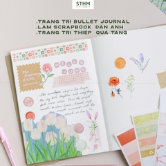 Giấy tự dính Washitape Pad khổ A5 xấp 3 tờ