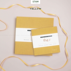 Sổ tay may chỉ bìa cứng bọc vải The.r Sketchbook giấy kem 190gsm