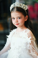 Đầm Iris - Đầm hoa diên vỹ kèm áo choàng