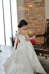 Calla Grace Dress - Đầm lệch vai dài