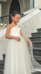 Rika Dress - Đầm lệch vai nơ tutu