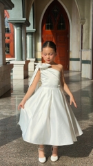 Jolie Dress - Đầm lệch vai tafta cao cấp