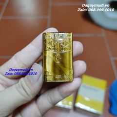MẶT DÂY CHUYỀN ĐÁ MẮT HỔ VÀNG TỰ NHIÊN