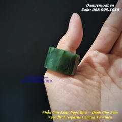 NHẪN NGỌC BÍCH CHO NAM - NGỌC BÍCH NEPHRITE CANADA