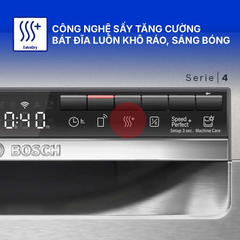 Máy Rửa Chén Độc Lập Bosch SMS4HTI16E Series 4 - 13 Bộ - Xuất xứ Ba Lan - Bảo hành 3 năm
