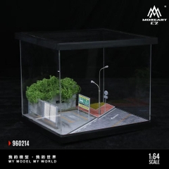 Diorama Lắp Ráp Bãi Đậu Xe Có Đèn Tỉ Lệ 1: 64 Gulf / HKS / Michelin / Advan / Nissan / Hotwheel / Porsche / Mazda /Honda