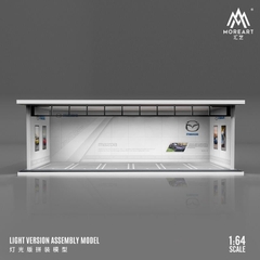 Diorama Lắp Ráp Bãi Đậu Xe Có Đèn Tỉ Lệ 1: 64 Gulf / HKS / Michelin / Advan / Nissan / Hotwheel / Porsche / Mazda /Honda