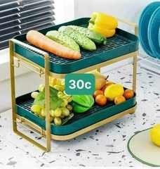 kệ đa năng úp cốc tĩnh điện mạ vàng
